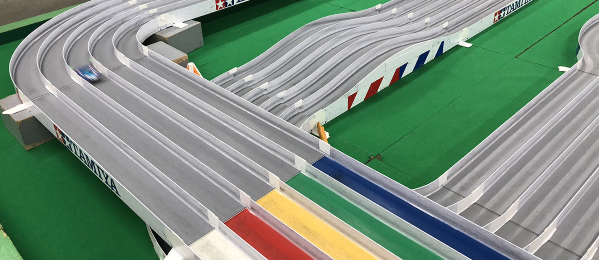 Picture of a Tamiya 5 lanes race track in Japan