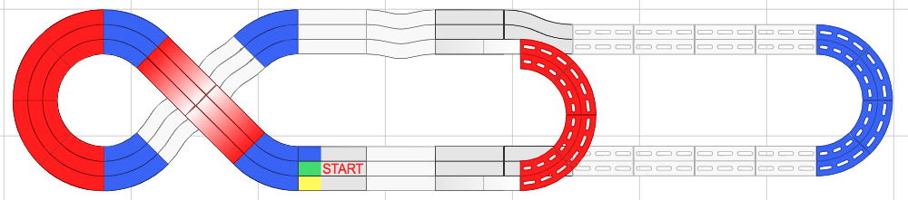 Mini 4WD circuit layout Ipswich Makerspace 8 October 2023