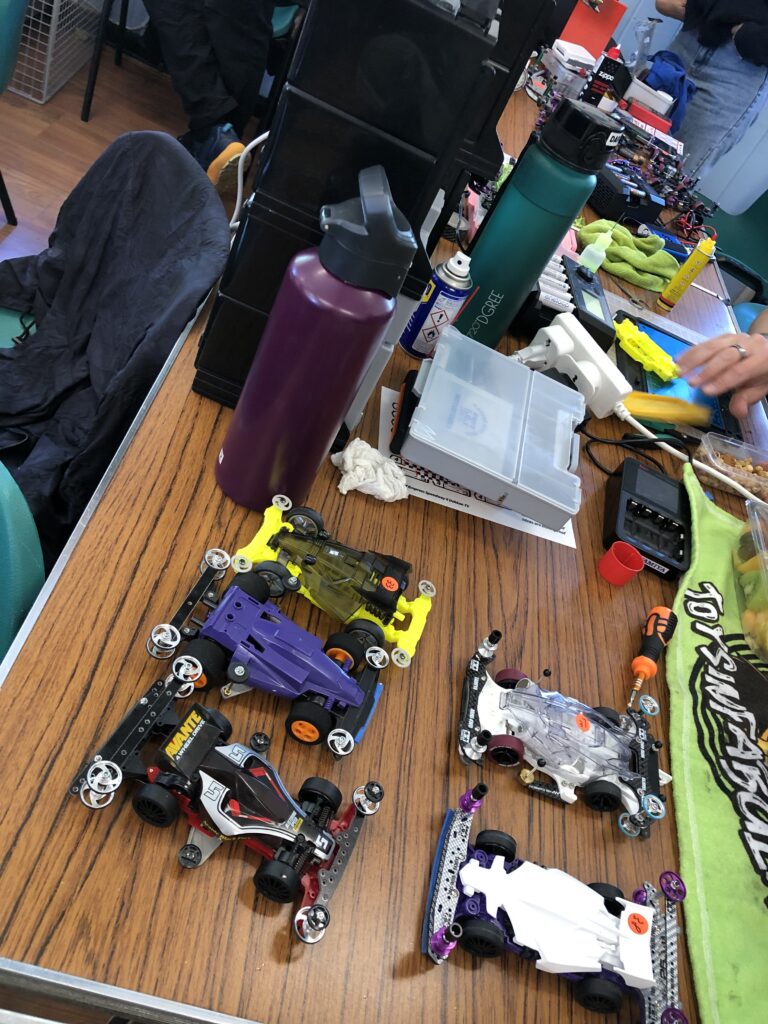 Classic and new Mini 4WDs on display at the Mini 4WD B-MAX GP London May 2025 event